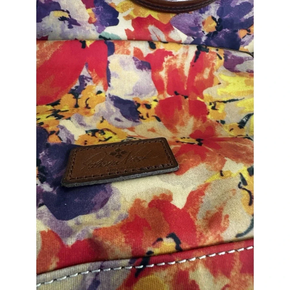 Patricia Nash Coated Patina Canvas Trapani Convertible Backpack bag EUC PT3